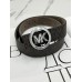 Ремінь унісекс пояс Michael Kors коричневий срібло матовий Мішель Корс