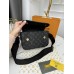 Сумка Louis Vuitton крос-боді чорний класичний через плече Луї Вітон