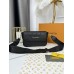 Сумка Louis Vuitton крос-боді чорний стьобаний через плече Луї Вітон