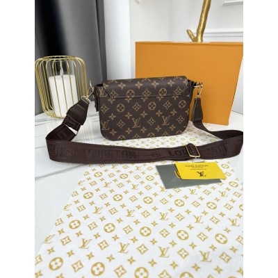 Сумка Louis Vuitton крос-боді коричневий класичний через плече Луї Вітон