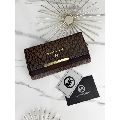 Гаманець Michael Kors великий подвійний Мішель Корс жіночий коричневий Гаманець Michael Kors великий подвійний Мішель Корс жіночий коричневий