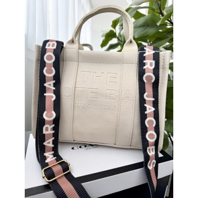 Сумка жіноча Марк Джейкобс молочний шопер Marc Jacobs Tote Bag великий