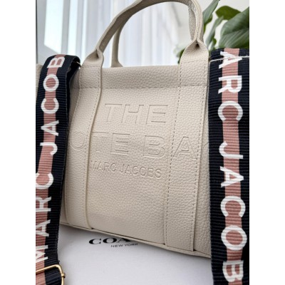 Сумка женская Марк Джейкобс шопер молочный Marc Jacobs Tote Bag большой