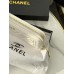 Женский кошелек Chanel белый с комплектацией большой Шанель