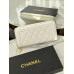 Женский кошелек Chanel белый с комплектацией большой Шанель