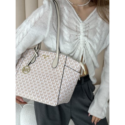 Сумка жіноча Майкл Корс шопер молочний Michael Kors Medium шоппер