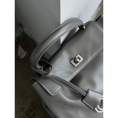 Сумка жіноча Balenciaga Rodeo Medium - Premium срібло Баленсіага