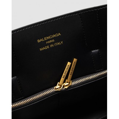 Сумка жіноча Balenciaga Bel Air Tote Bag - Premium чорний золото Баленсіага