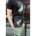 Чоловічі штани COACH Sullivan Crossbody In Signature Canvas With Patche через плече чорний Коуч