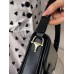 Сумка женская Horsebit 1955 Gucci  Гуччи на плече черно-серый