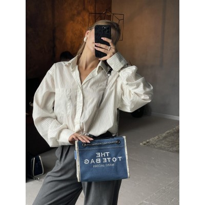 Жіноча сумка Марк Джейкобс блакитний Marc Jacobs Bag Denim Small