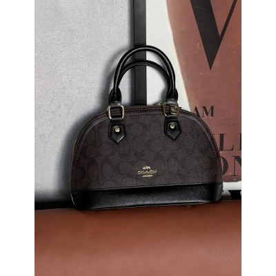 Женская сумка Coach Mini Sierra Satchel коричневый через плече Коуч Женская сумка Coach Mini Sierra Satchel коричневый через плече Коуч