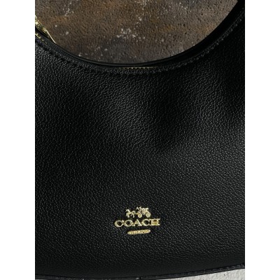 Жіноча сумка багет Coach Kleo чорний класичний через плече Коуч