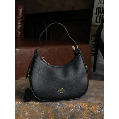 Женская сумка багет Coach Kleo черный классический через плече Коуч Женская сумка багет Coach Kleo черный классический через плече Коуч