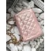 Сумка жіноча клатч через плече Chanel Classic Шанель рожевий міні