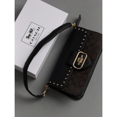 Жіноча сумка Coach Morgan коричневий крос боді Жіноча сумка Coach Morgan коричневий крос боді