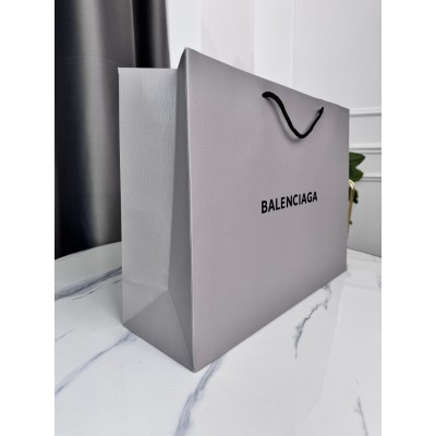 Фірмова упаковка великий пакет Balenciaga. Подарункова брендова упаковка Пакет Баленсіага великий пакет сірий