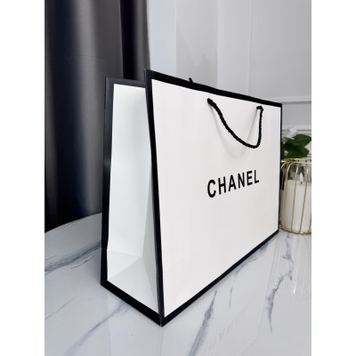 Фірмова упаковка великий пакет Chanel, упаковка на подарунок. Подарункова брендова упаковка Шанель