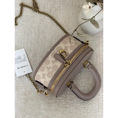 Жіноча сумка Coach Trail Crossbody 17 молочно-бежевий через плече Коуч