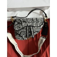 Жіноча сумка Dior Saddle Bag чорний тигр через плече Крістіан Діор сідло