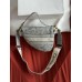 Жіноча сумка Dior Saddle Bag світло-сірий тигр через плече Крістіан Діор сідло
