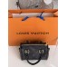 Женская сумка Louis Vuitton Nano Speedy mini бочонок черный через плече Луи Виттон