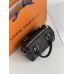 Женская сумка Louis Vuitton Nano Speedy mini бочонок черный через плече Луи Виттон