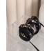 Женская сумка Louis Vuitton Nano Speedy mini бочонок черный монограм через плече Луи Виттон