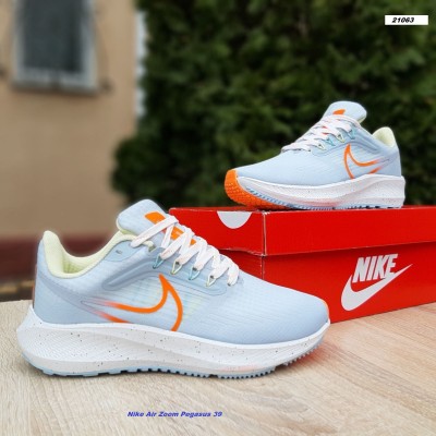 Nike Air Zoom Pegasus 39 блакитні з помаранчевим, Розмір 37