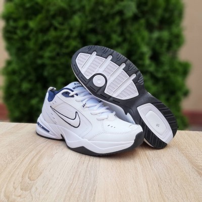 Nike Air Monarch белые с синим, Размер 40