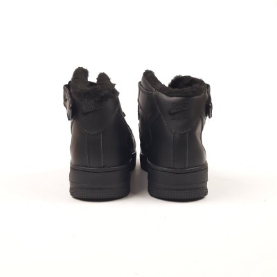 Nike Air Force 1 Mid '07 Triple Black чорні високі, Розмір 44