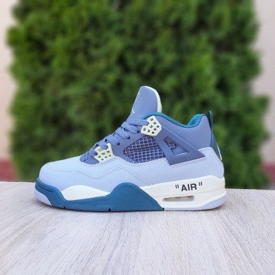 Nike Air Jordan 4 Сірі з зеленим, Розмір 44 Nike Air Jordan 4 Сірі з зеленим, Розмір 44