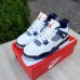 Nike Air Jordan 4 Білі з синім, Розмір 39