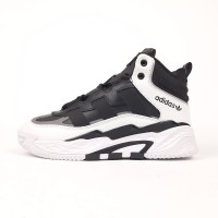 Adidas Niteball високі білі з чорним шкіра, Розмір 38