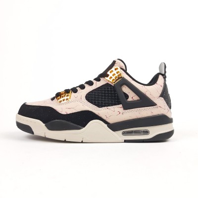 Nike AIR Jordan 4 Retro бежеві з чорним, Розмір 37 Nike AIR Jordan 4 Retro бежеві з чорним, Розмір 37