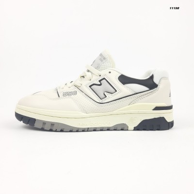 New Balance 550 білі з чорним шкіра, Розмір 44
