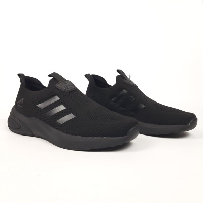 Adidas Slip-on Lite Flow тапкие мокасины слипоны черные, Размер 46