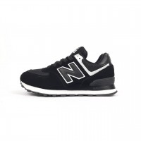 New Balance 574 чорні з білим, Розмір 38