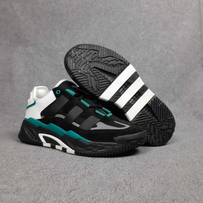 Adidas Niteball чорні з зеленим, Розмір 38