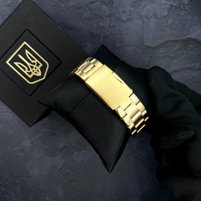 Patriot 017 Тризуб Золото Gold-Black-White Steel