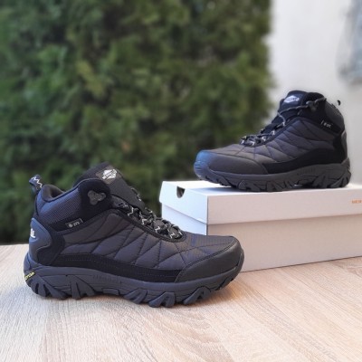 Merrell ICE CUP MOC II High FUR високі чорні з білим, Розмір 42