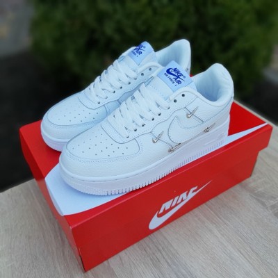 Nike Air Force 1 LX белые с черным, Размер 45