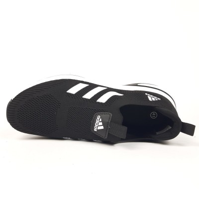 Adidas Slip-on Lite Flow тапкі мокасіни сліпони чорні з білим, Розмір 44