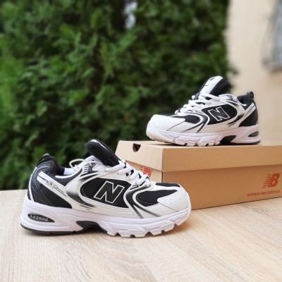 New Balance 530 чорні з білим, Розмір 36