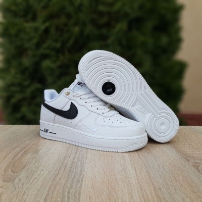 Nike AIR Force 1 AF-1 '82 Белые с черным, Размер 41