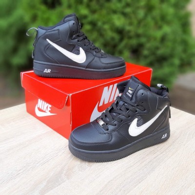 Nike A1r Force 1'82 Чорні з білим, Розмір 36