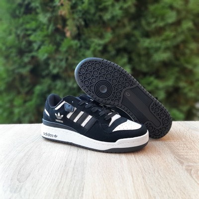 Adidas Forum 84 Low Black Suede White, Розмір 41