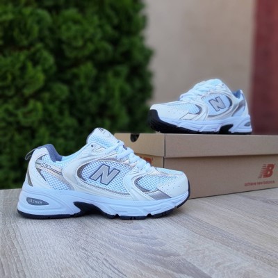 New Balance 530 білі з серебром, Розмір 37