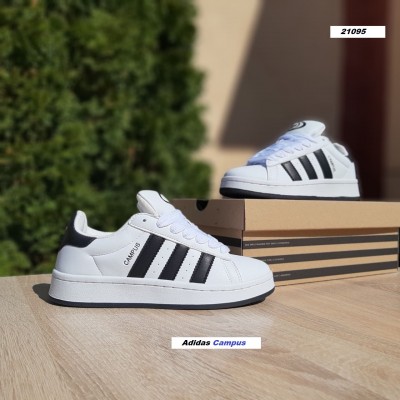 Adidas Campus белые с черным, Размер 39