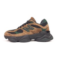 New Balance 9060 коричневі з зеленим, Розмір 37